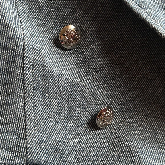 White House Black Market Blue Tweed Nautical Lined Blazer Size 2 - Picture 10 of 16